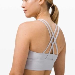 Lululemon Athletica Energy Bra Long-Line Ribbed (Size 6)